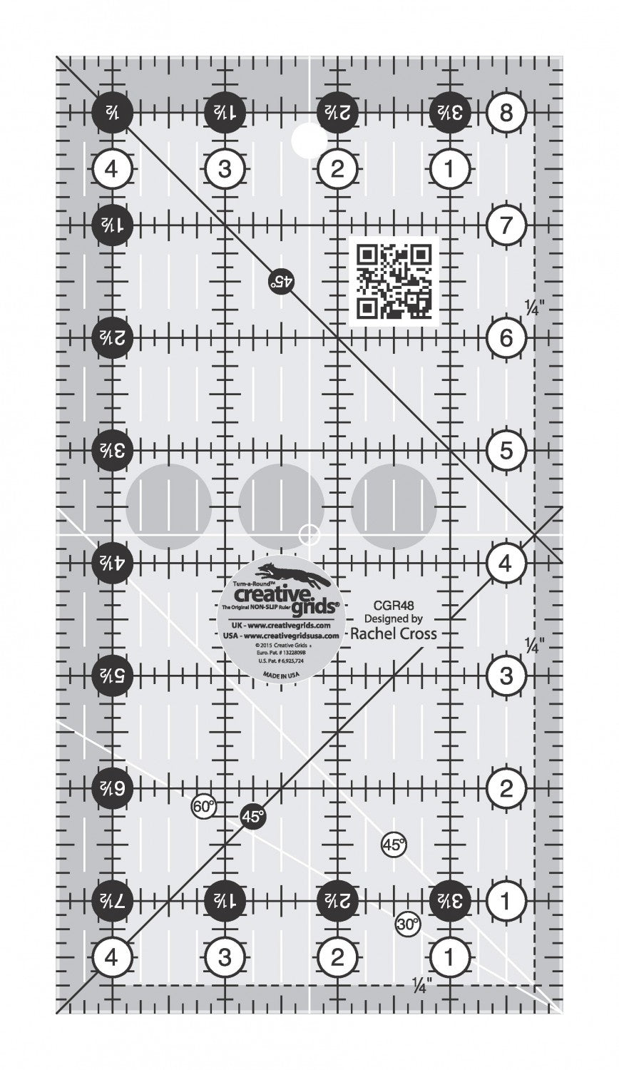 Creative Grids Quilt Ruler 2 1/2 x 6 1/2