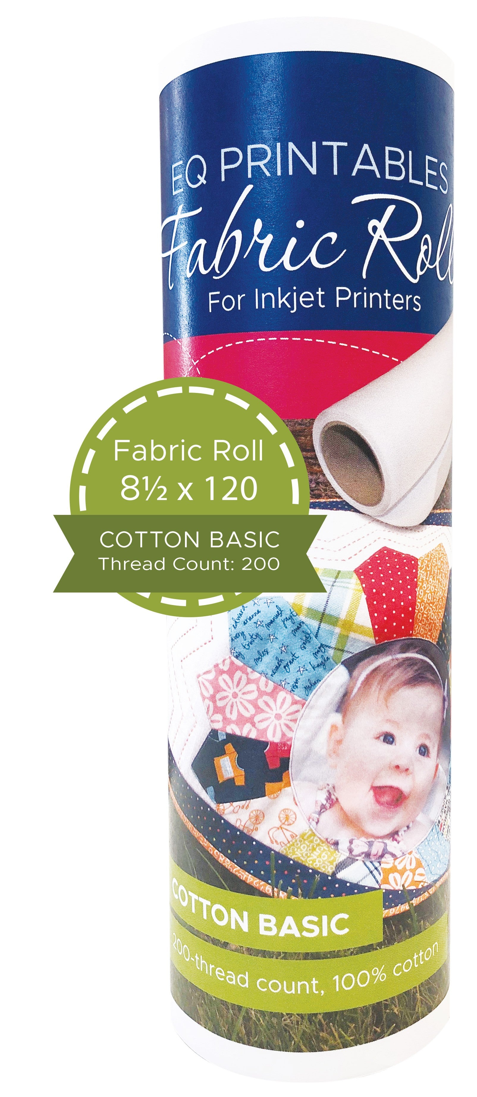 Cotton Printable Fabric Roll 8-1/2in x 120in – The Quilted Cow