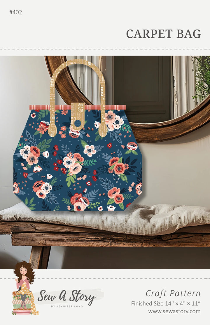 Carpet Bag Sewing Pattern | Vintage-Inspired Travel Bag | The