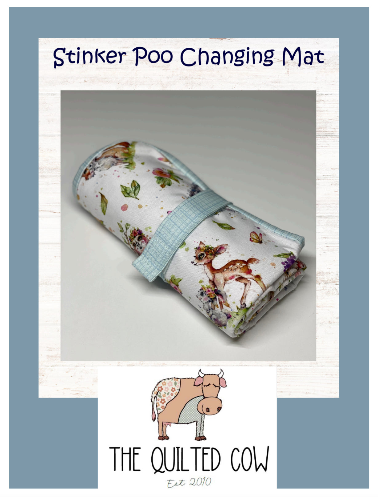 Stinker Poo Changing Mat – The Quilted Cow