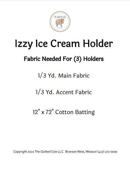 Izzy Ice Cream Holder – The Quilted Cow