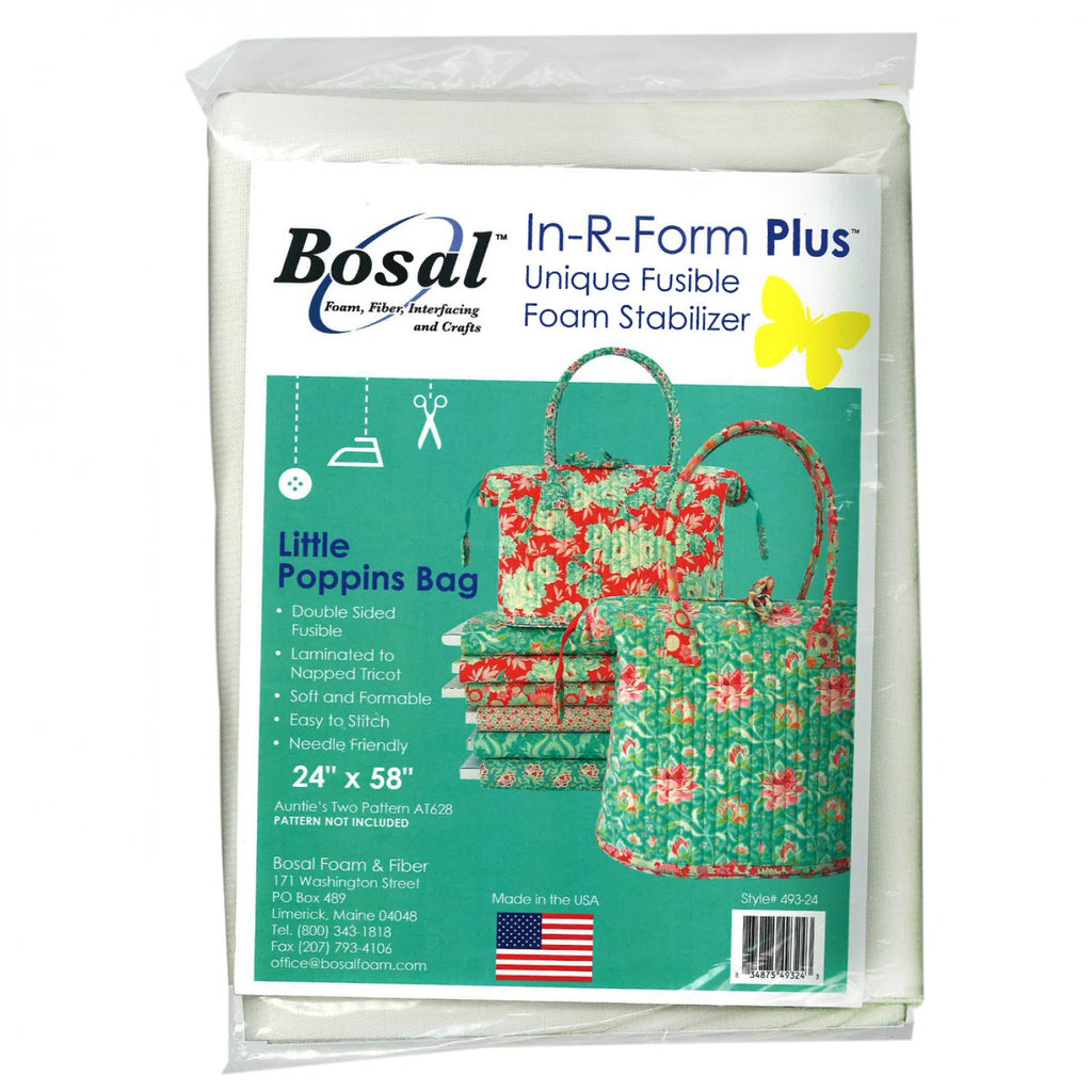 Bosal Little Poppins Bag In R Form Double Sided Fusible PKG 834875493243  Fusible - Quilt in a Day